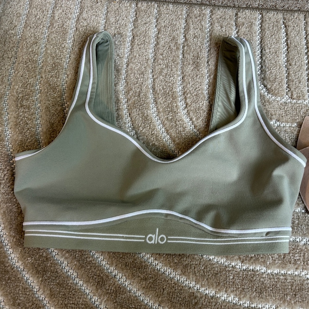 AIRBRUSH HEART THROB BRA LIMESTONE/WHITE